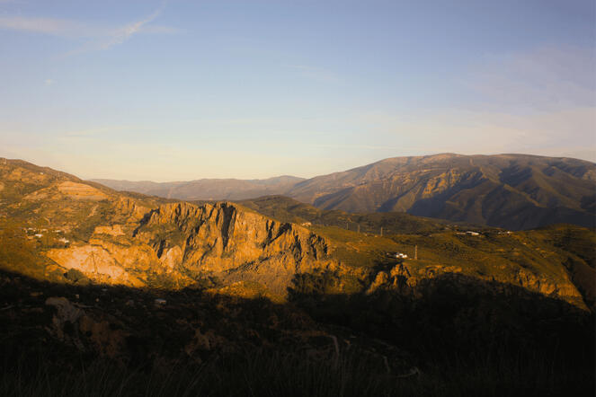 panorama bello in sierra nevada