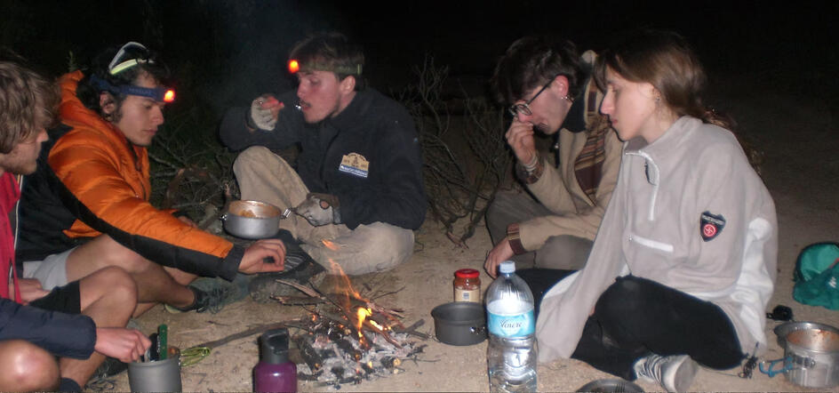 best dinner ever with a campfire