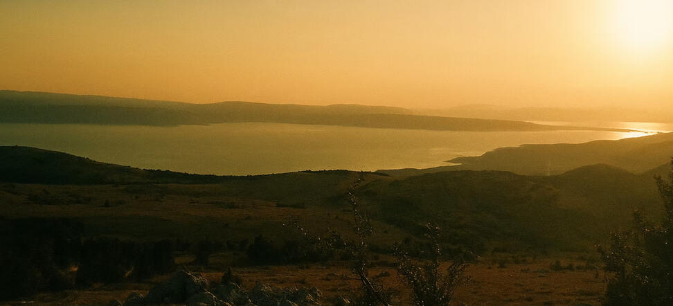 awesome sun setting in bosnia